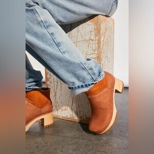 Swedish Hasbeens Slip on Bootie Shearling size 37